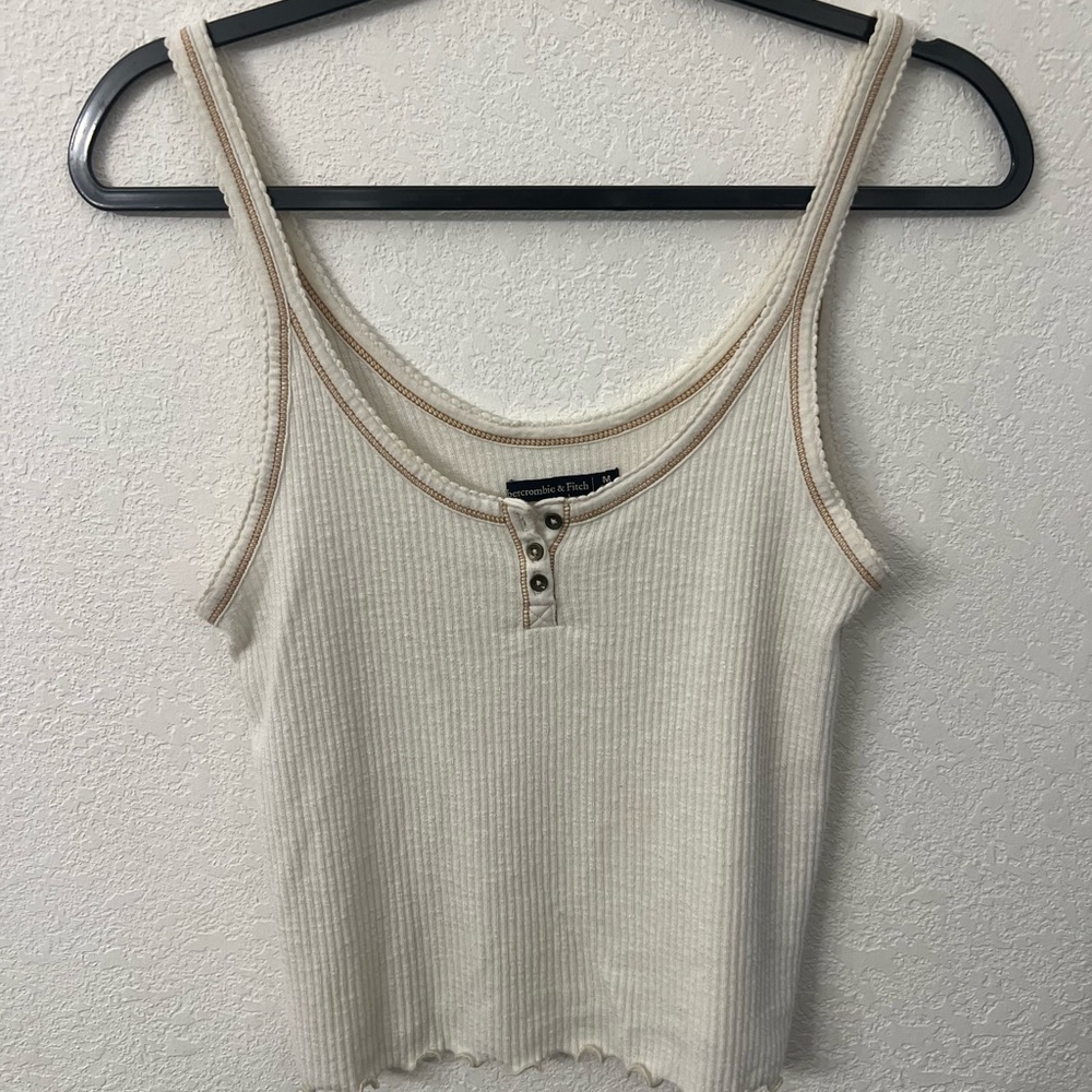 Abercrombie & Fitch ribbed tank top womens size medium